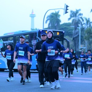 Race photo from KEMLU RUN 2026