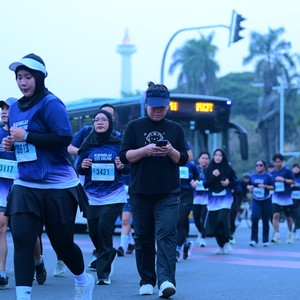 Race photo from KEMLU RUN 2026