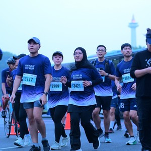 Race photo from KEMLU RUN 2026