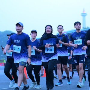 Race photo from KEMLU RUN 2026