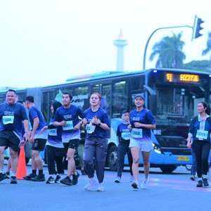 Race photo from KEMLU RUN 2026
