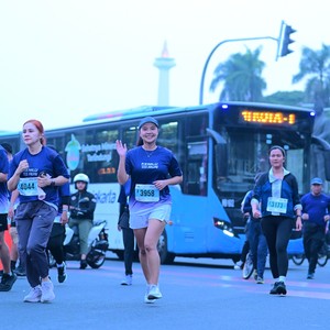 Race photo from KEMLU RUN 2026