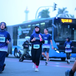 Race photo from KEMLU RUN 2026