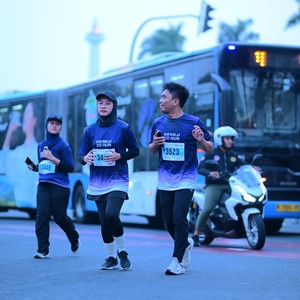 Race photo from KEMLU RUN 2026