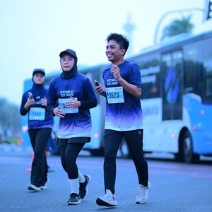 Race photo from KEMLU RUN 2026