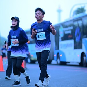 Race photo from KEMLU RUN 2026
