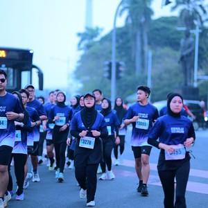 Race photo from KEMLU RUN 2026
