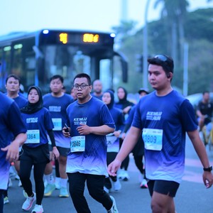 Race photo from KEMLU RUN 2026