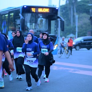 Race photo from KEMLU RUN 2026