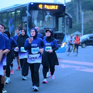 Race photo from KEMLU RUN 2026