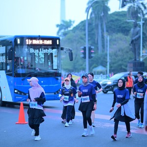 Race photo from KEMLU RUN 2026