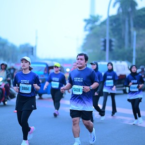 Race photo from KEMLU RUN 2026
