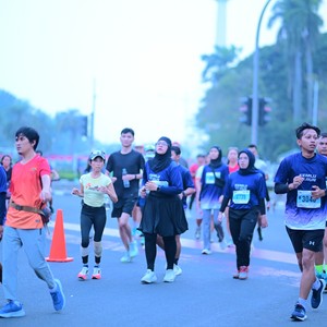 Race photo from KEMLU RUN 2026
