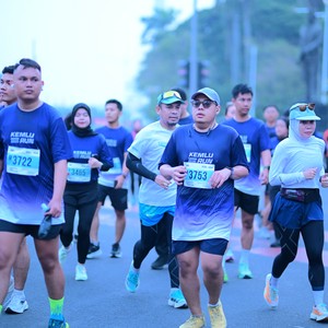 Race photo from KEMLU RUN 2026