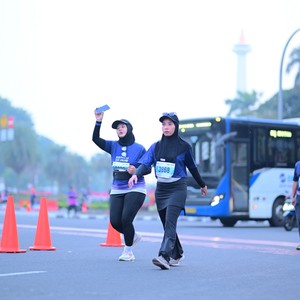 Race photo from KEMLU RUN 2026