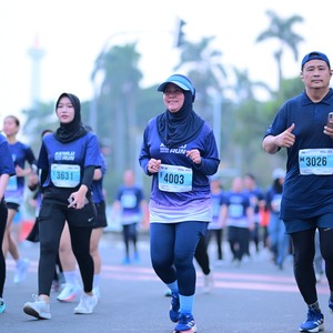 Race photo from KEMLU RUN 2026