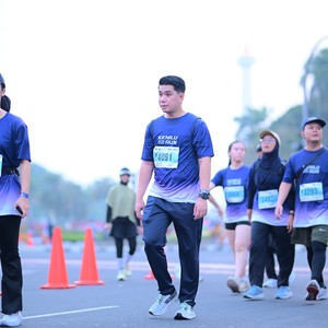 Race photo from KEMLU RUN 2026