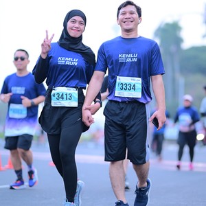 Race photo from KEMLU RUN 2026