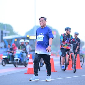 Race photo from KEMLU RUN 2026