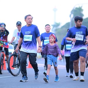 Race photo from KEMLU RUN 2026