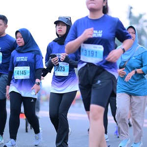 Race photo from KEMLU RUN 2026