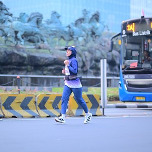 Race photo from KEMLU RUN 2026
