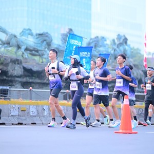 Race photo from KEMLU RUN 2026