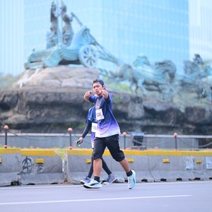 Race photo from KEMLU RUN 2026