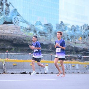 Race photo from KEMLU RUN 2026