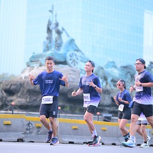 Race photo from KEMLU RUN 2026