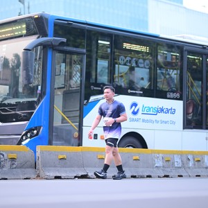 Race photo from KEMLU RUN 2026