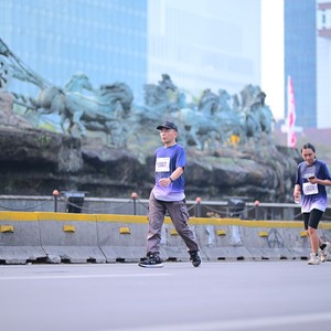 Race photo from KEMLU RUN 2026