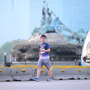 Race photo from KEMLU RUN 2026