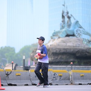 Race photo from KEMLU RUN 2026
