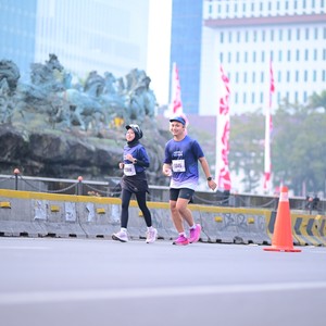 Race photo from KEMLU RUN 2026
