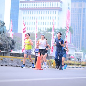 Race photo from KEMLU RUN 2026