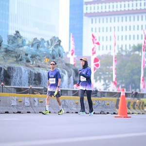 Race photo from KEMLU RUN 2026