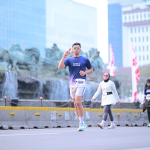Race photo from KEMLU RUN 2026