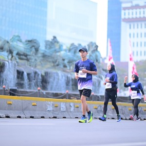 Race photo from KEMLU RUN 2026