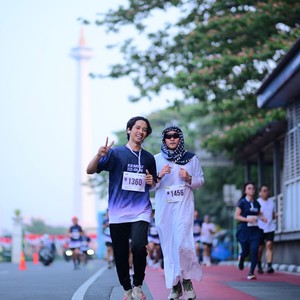 Race photo from KEMLU RUN 2026