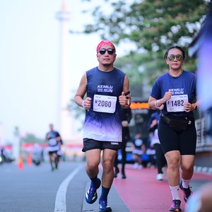 Race photo from KEMLU RUN 2026