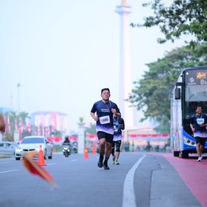 Race photo from KEMLU RUN 2026