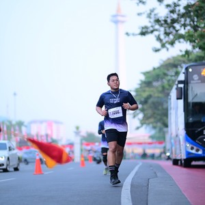 Race photo from KEMLU RUN 2026