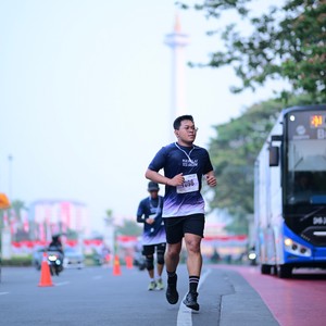 Race photo from KEMLU RUN 2026