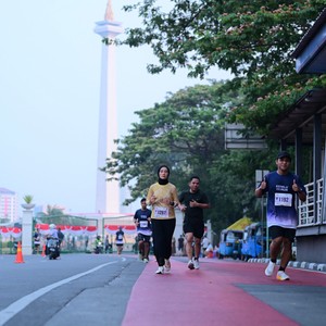 Race photo from KEMLU RUN 2026