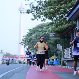Race photo from KEMLU RUN 2026