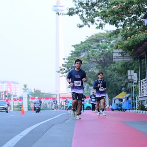 Race photo from KEMLU RUN 2026