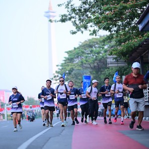 Race photo from KEMLU RUN 2026