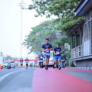 Race photo from KEMLU RUN 2026
