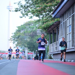Race photo from KEMLU RUN 2026